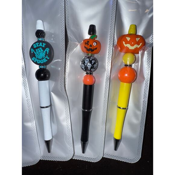 Halloween Beaded Pens (5 total) - Picture 2 of 4